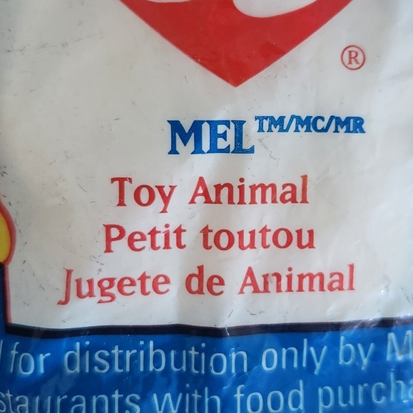 🐻 Ty Beanie Baby “Mel” – McDonald’s Exclusive 1998, Still Sealed - Picture 2 of 11